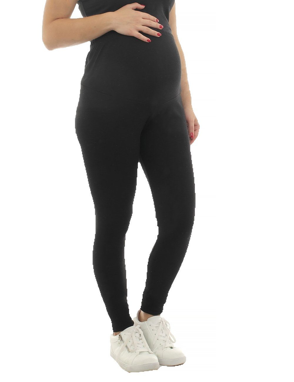 F&K-Mode Umstandsleggings Umstand Leggings Thermo Fleece innen Hose lang