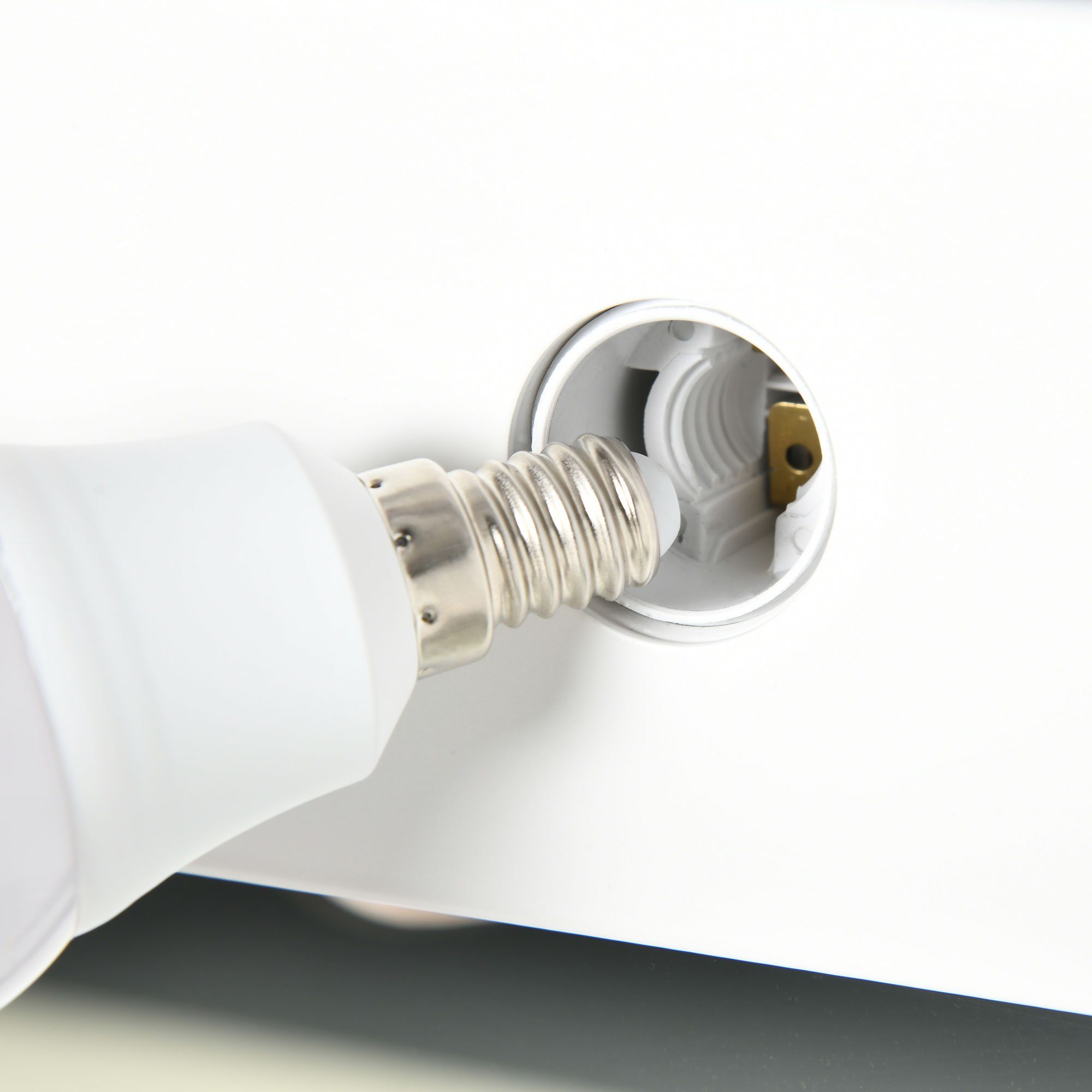HOMCOM Spiegel Kosmetikspiegel mit 12 Dimmbare LED Lampen (Schminkspiegel, 1-St., Hollywood Spiegel), 80 x 60 cm
