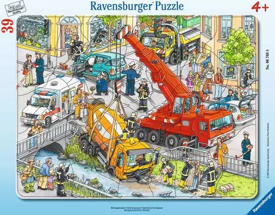 Kinderpuzzle ab 4 Jahren - Rettungseinsatz - 39 Teile