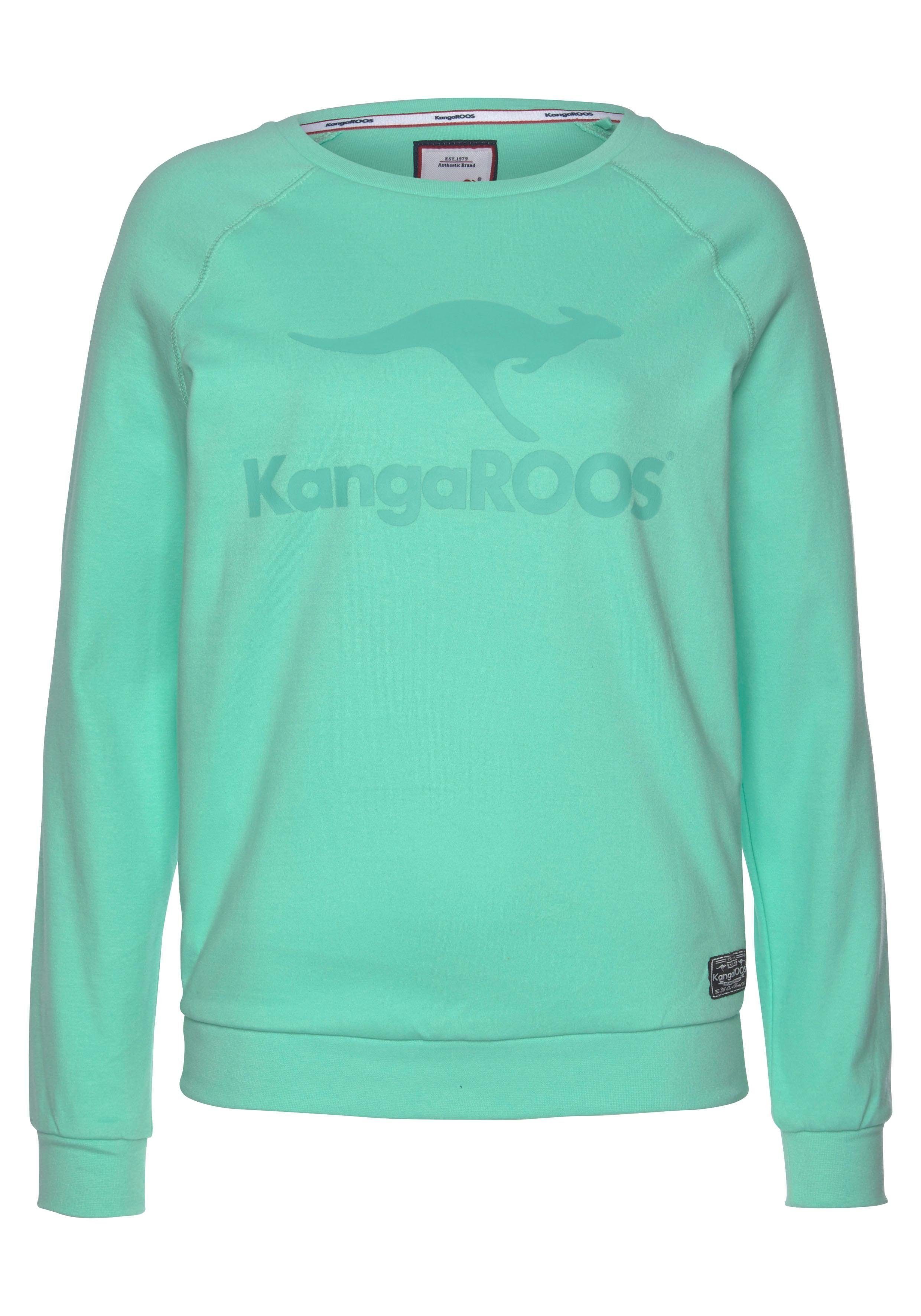 KangaROOS Sweater mit großem Label-Print vorne