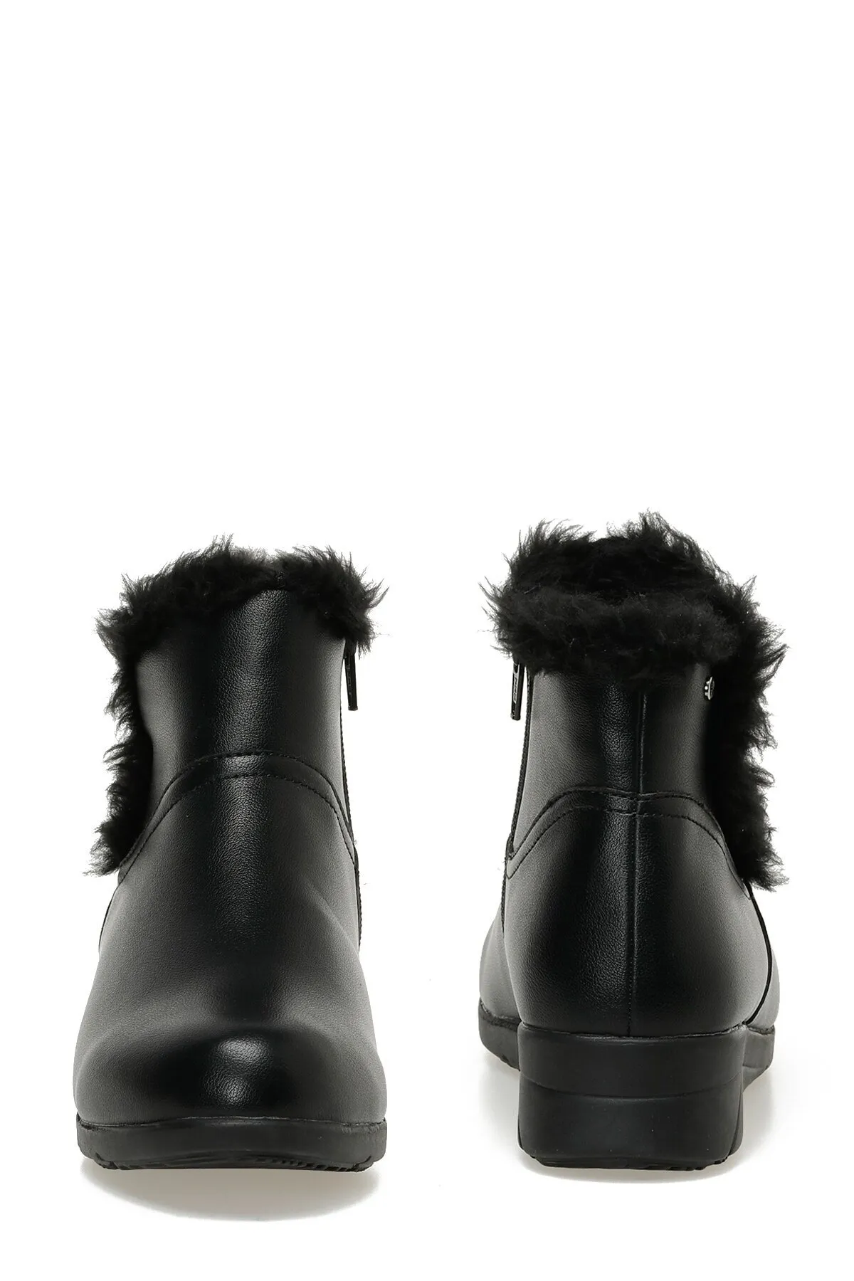 Polaris  163087.Z3PR Schwarze Damenstiefel mit Keilabsatz