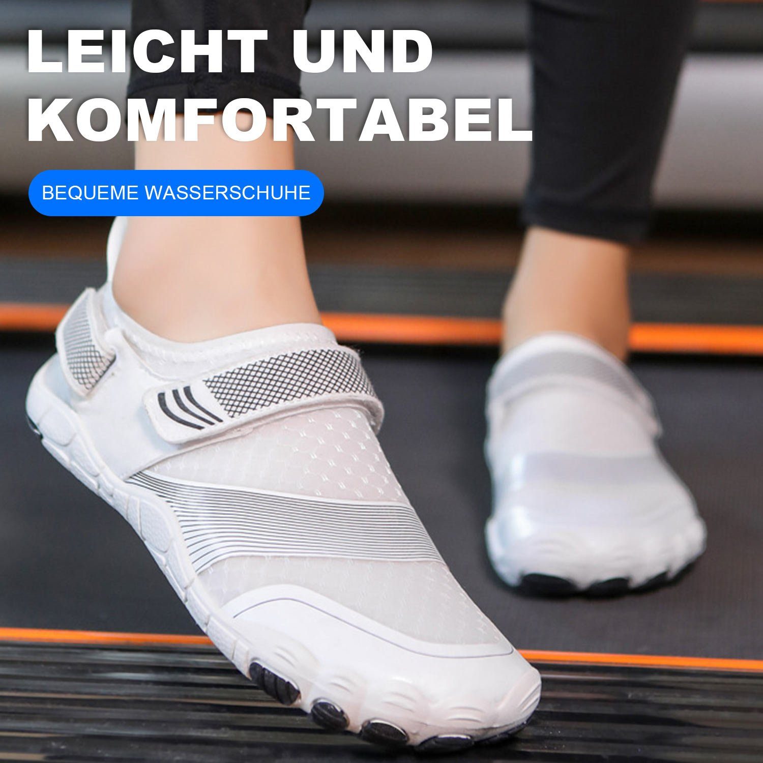 Daisred Bequem Damen Herren Barfußschuhe mit Weich Sohle Barfußschuh