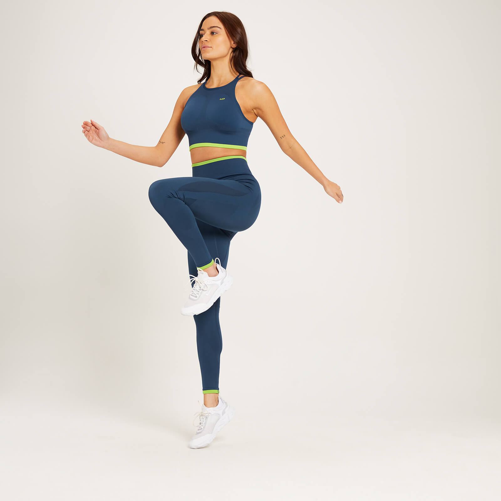 Brassière de sport sans coutures MP Adapt pour femmes – Bleu poudré