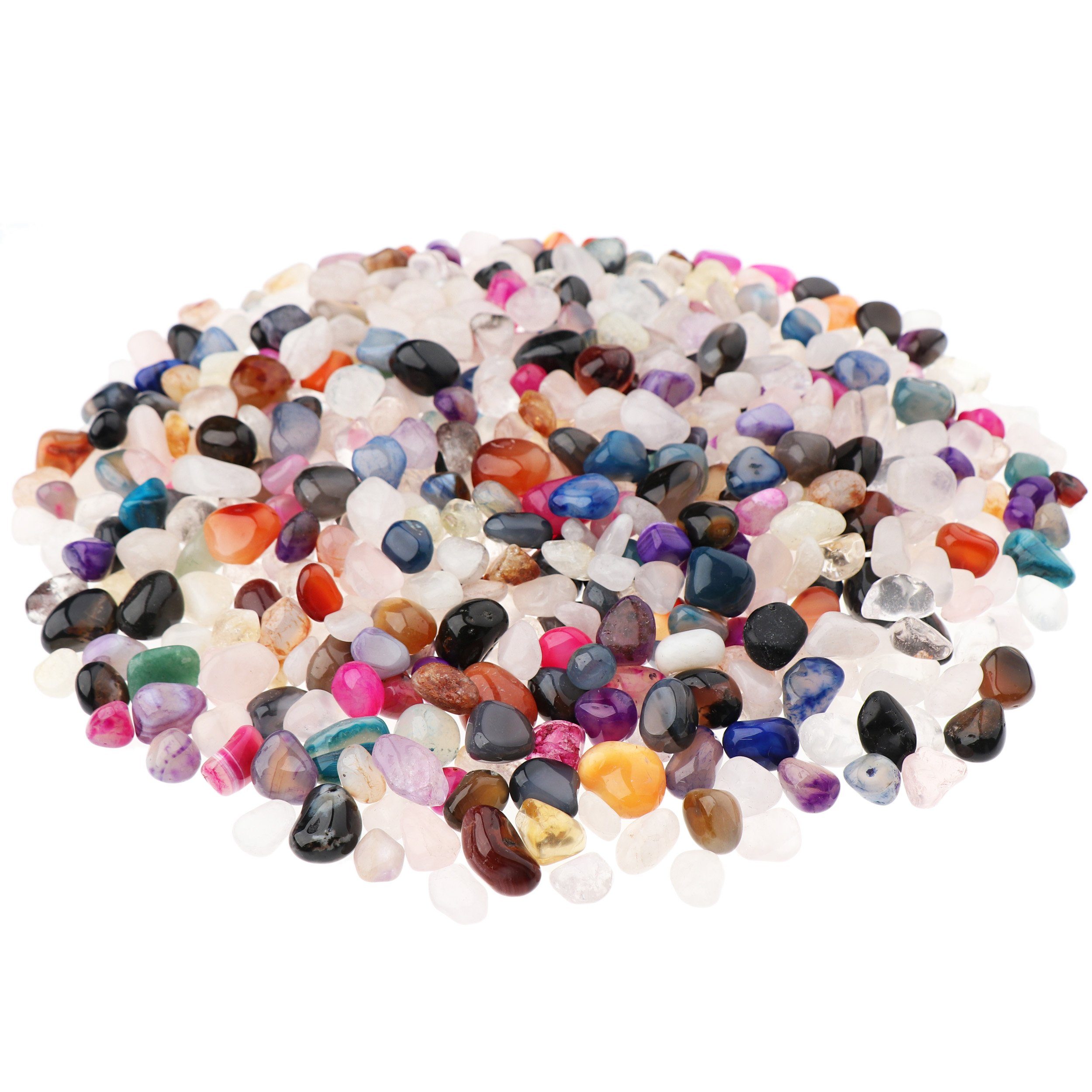 NKlaus Mineralstein 900g Trommelsteine Multi Mix 5 - 10 mm Heilsteine Edelsteine Schmuckst
