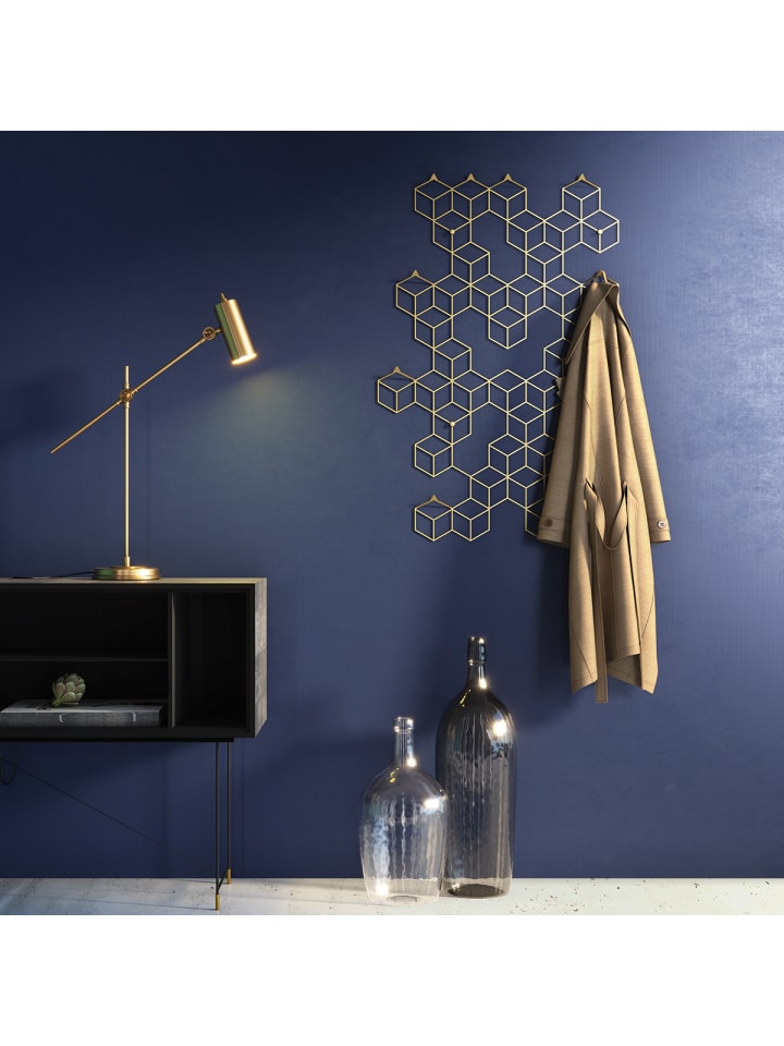 möbel-direkt Wandgarderobe Stryke in goldfarben günstig kaufen 1 Stück