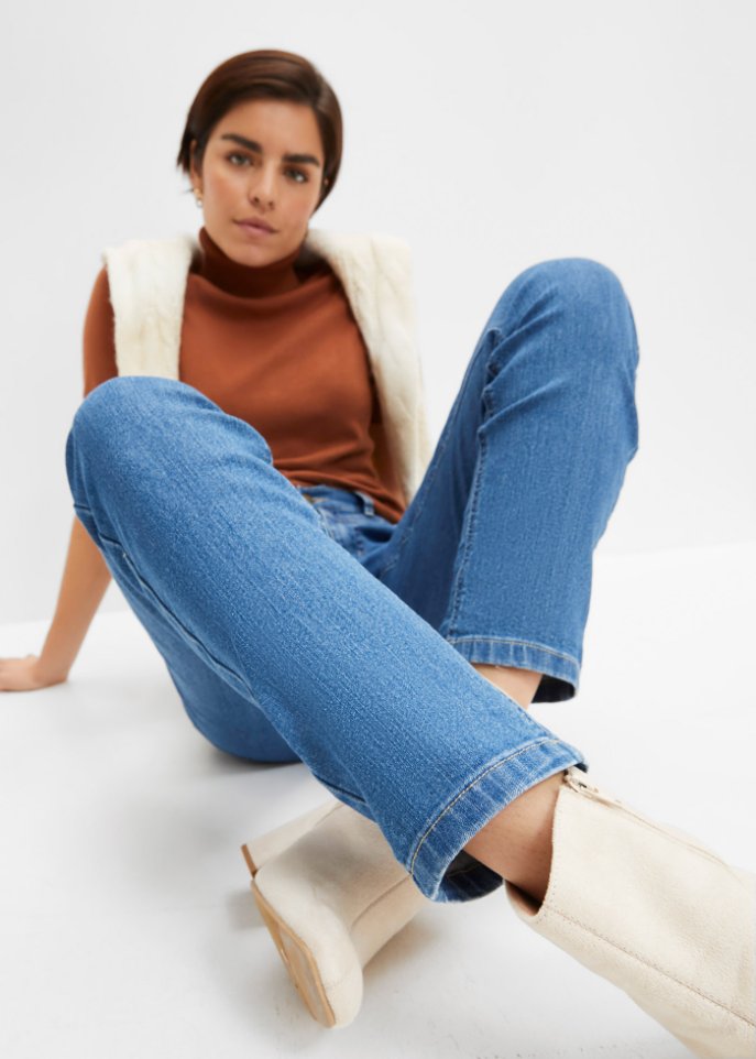 Komfort-Stretch-Jeans, Straight Fit