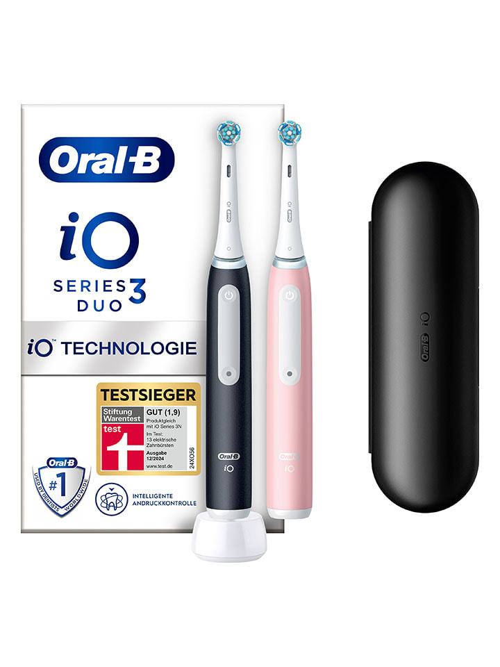 Oral-B 2tlg. Set: Elektr. Zahnbürsten 