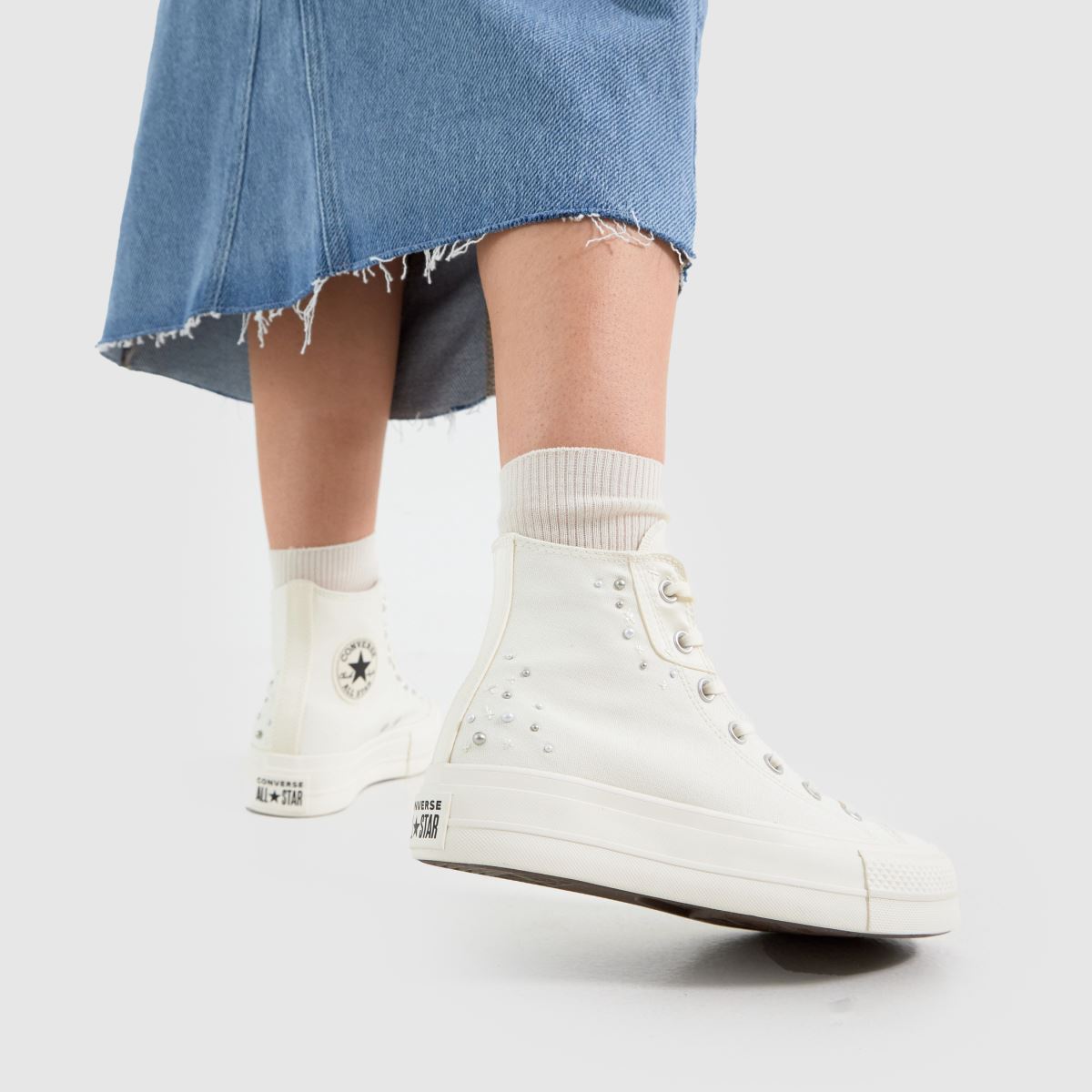 Converse All Star Lift cipők fehér színben