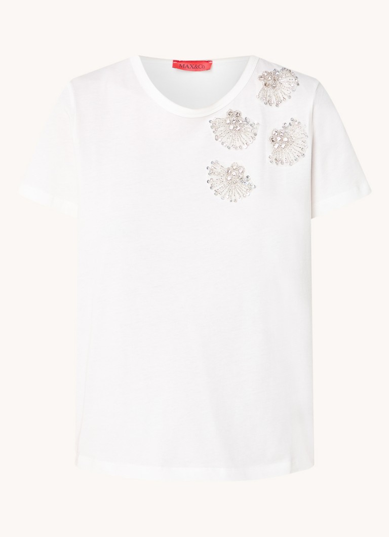 T-shirt Max & Co Voghera impreziosita da perle