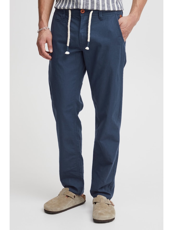 BLEND Leinenhose BHLanias 20711284ME lange Leinenhose mit Kordel im Bund in Blau günstig kaufen