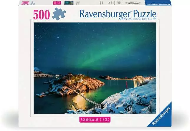 Puzzle 500 Teile - Nothern Lights in Tromsø, Norway