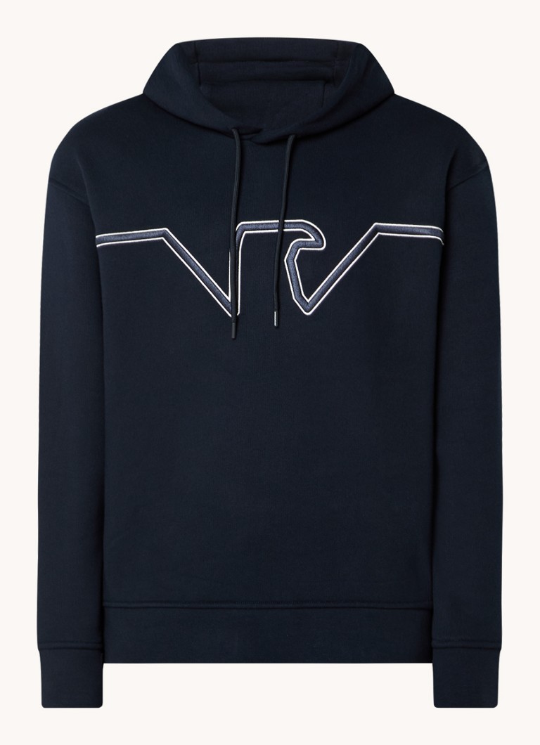 Emporio Armani  Hoodie met logoborduring