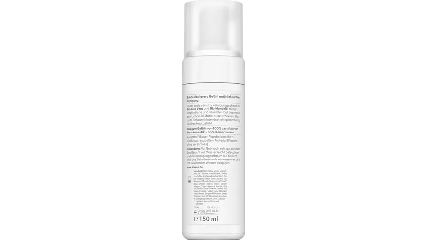 lavera BASIS SENSITIV Reinigungsschaum 150 ml