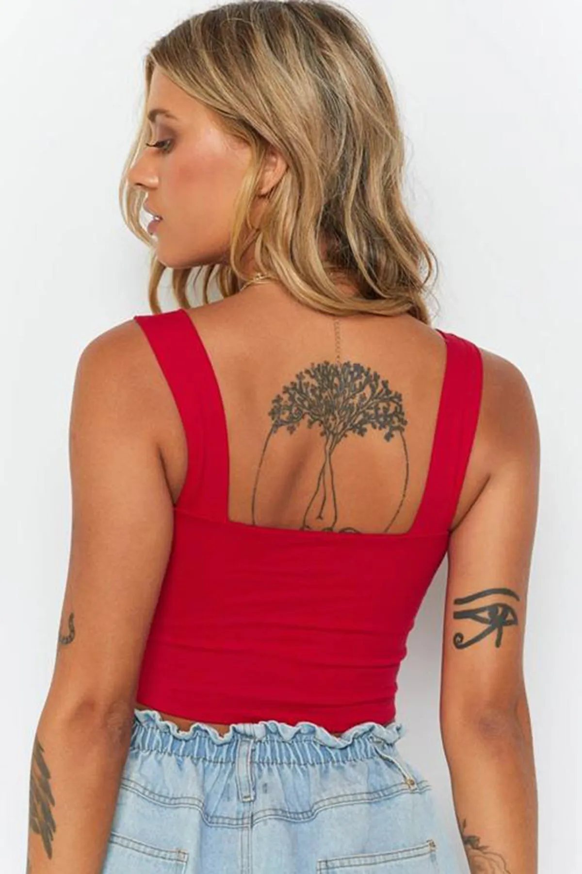 Madmext  Mad Girls Red Crop Mg1010