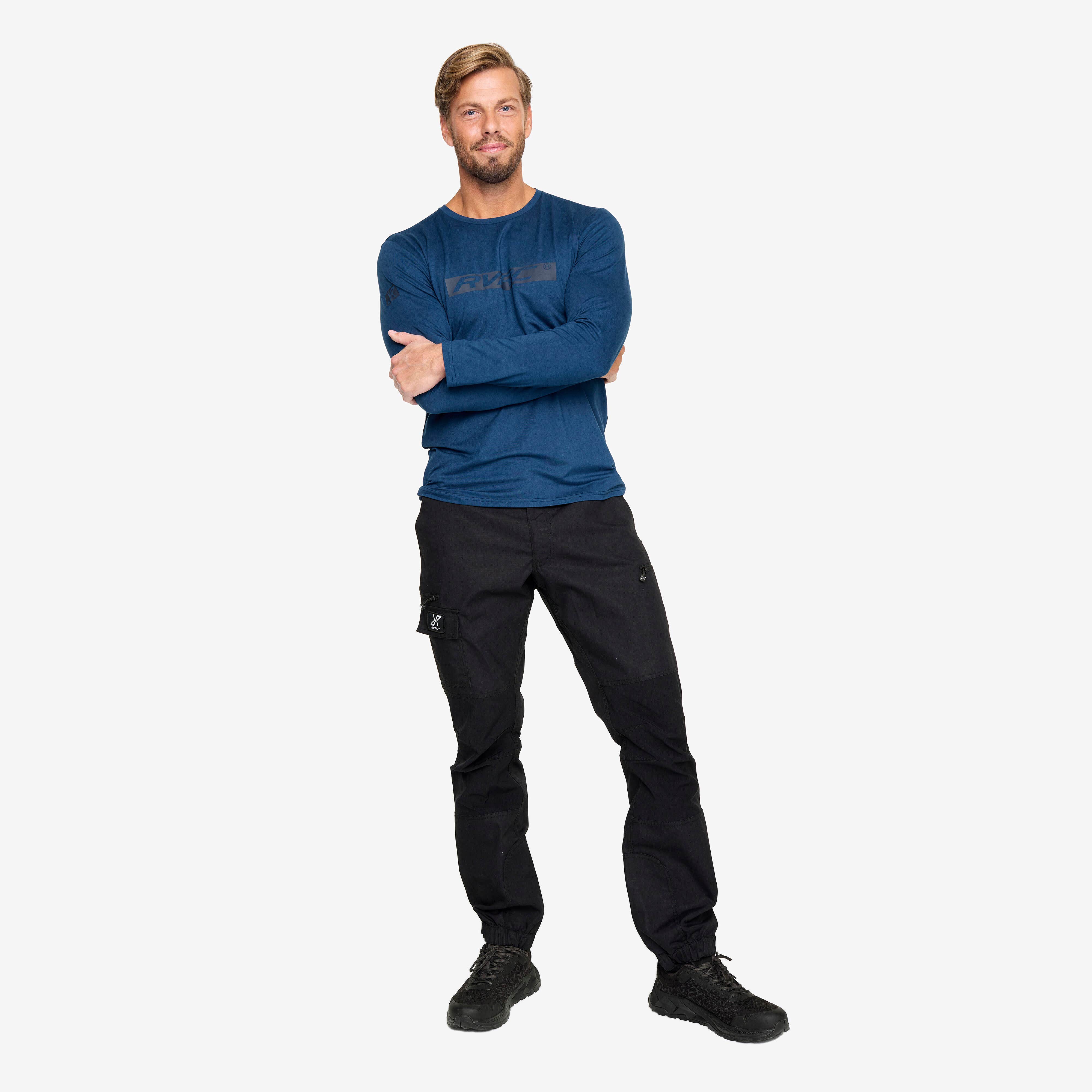 Backpacker LS Tee Homme Dark Blue