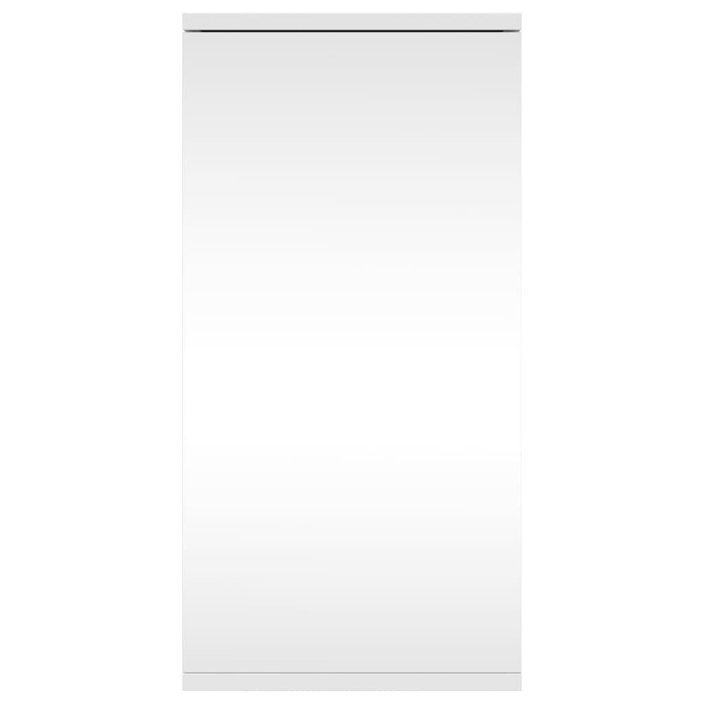 vidaXL Badezimmerspiegelschrank Eck-Spiegelschrank Weiß 30x24x60 cm (1-St)