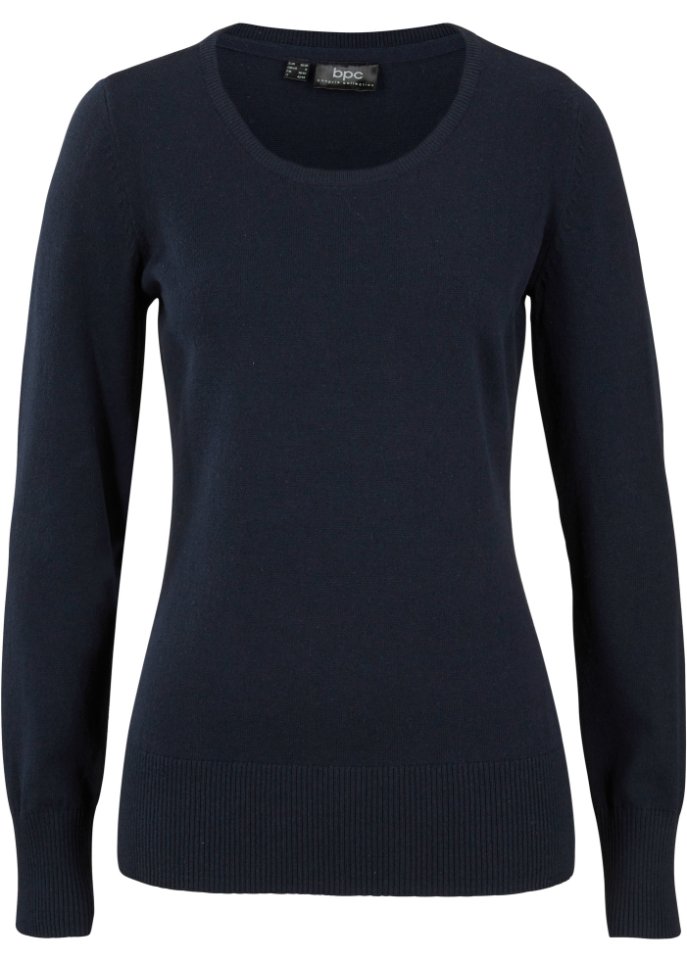 Basic Pullover mit recycelter Baumwolle