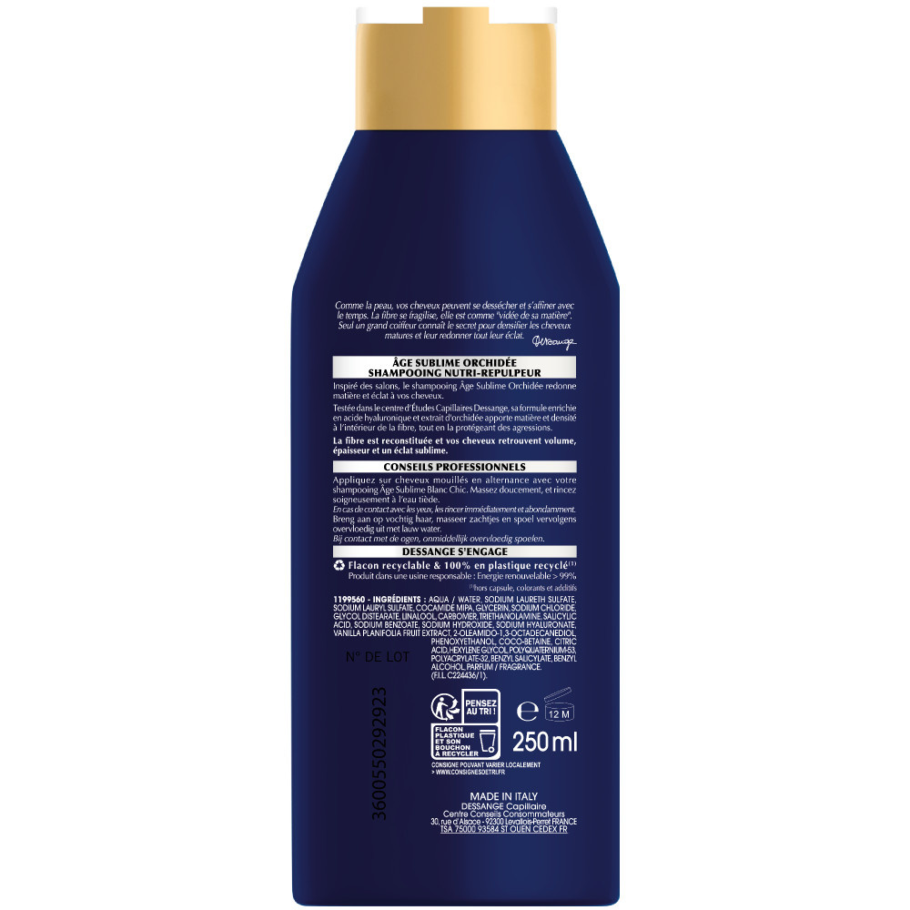 dessange Age Sublime Orchidée Shampooing  Nutri-Repulpeur