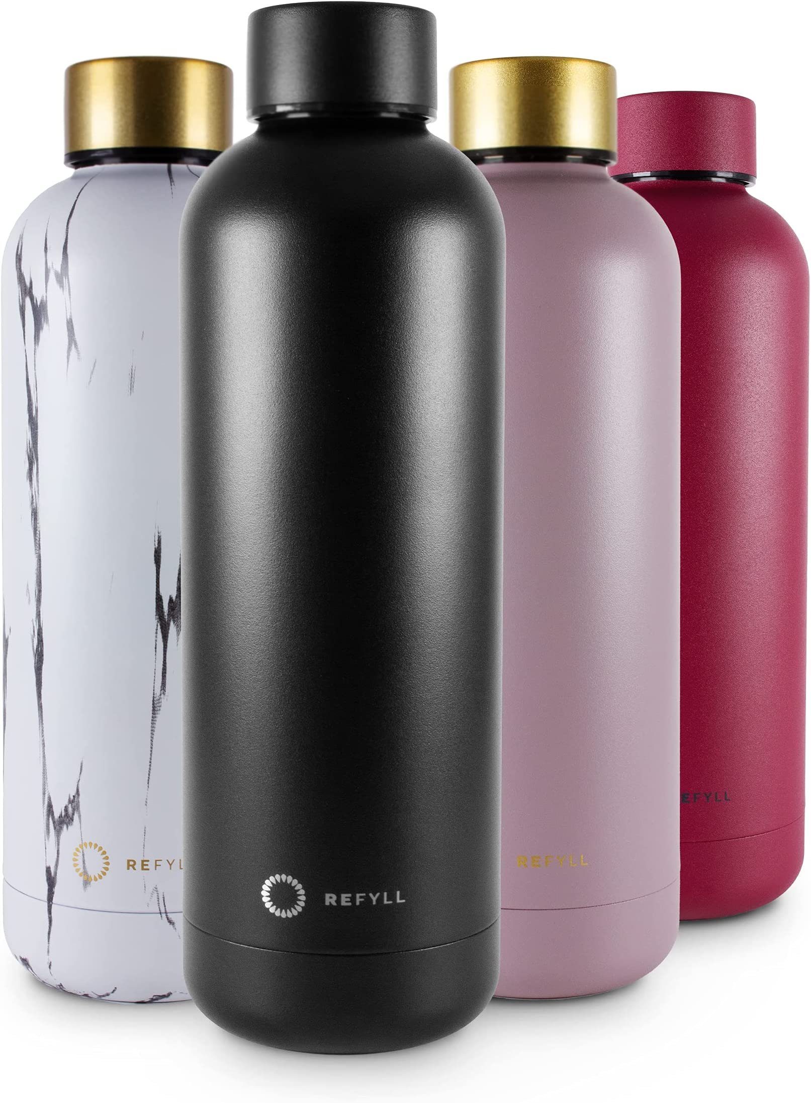 REFYLL Thermoflasche Trinkflasche Edelstahl 
