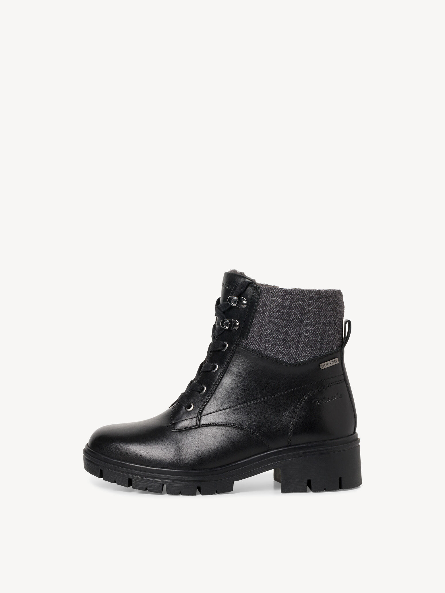 Bottine en cuir - noir