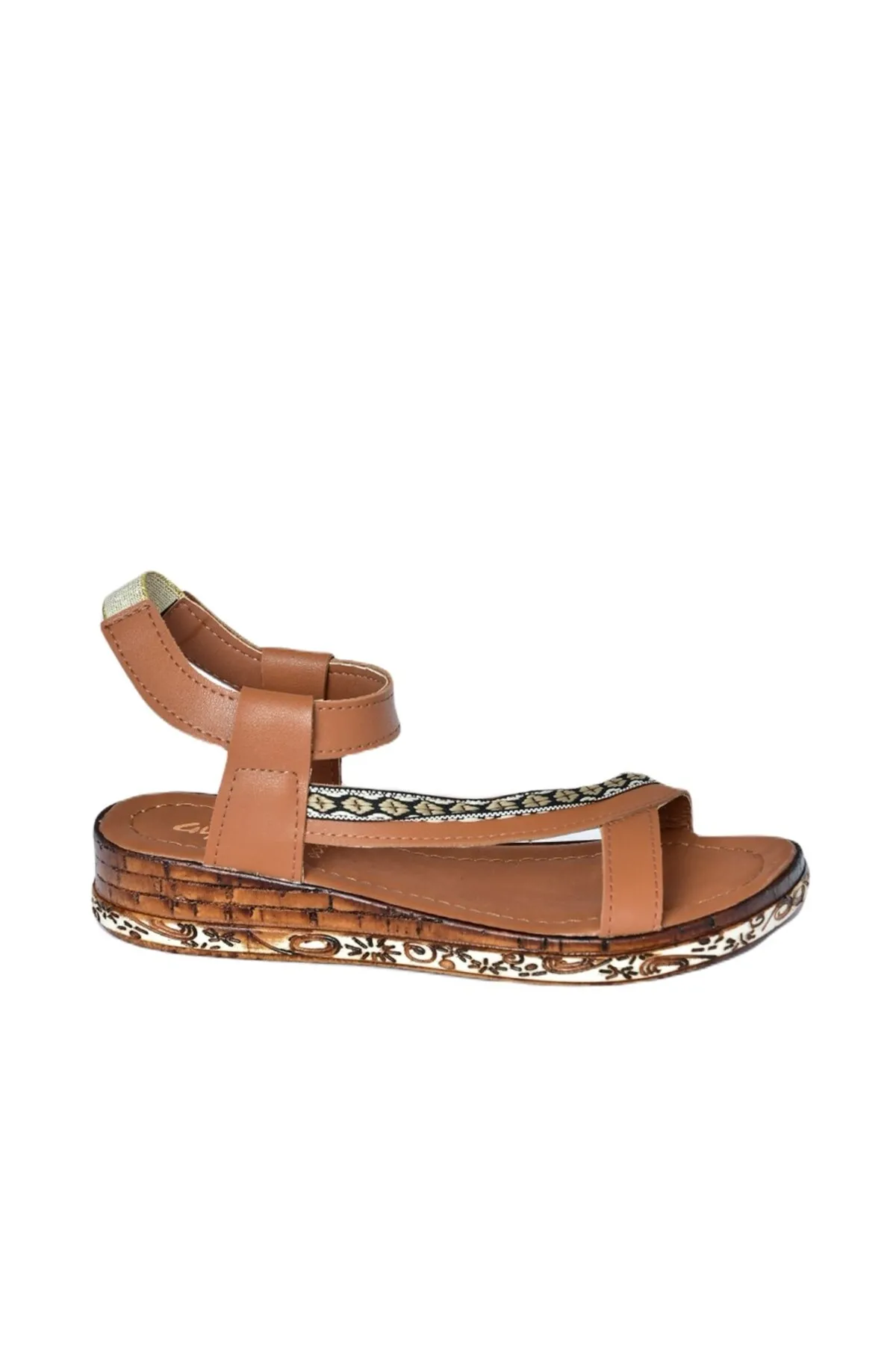 Fox Shoes  Hellbraune Damensandalen F288091009