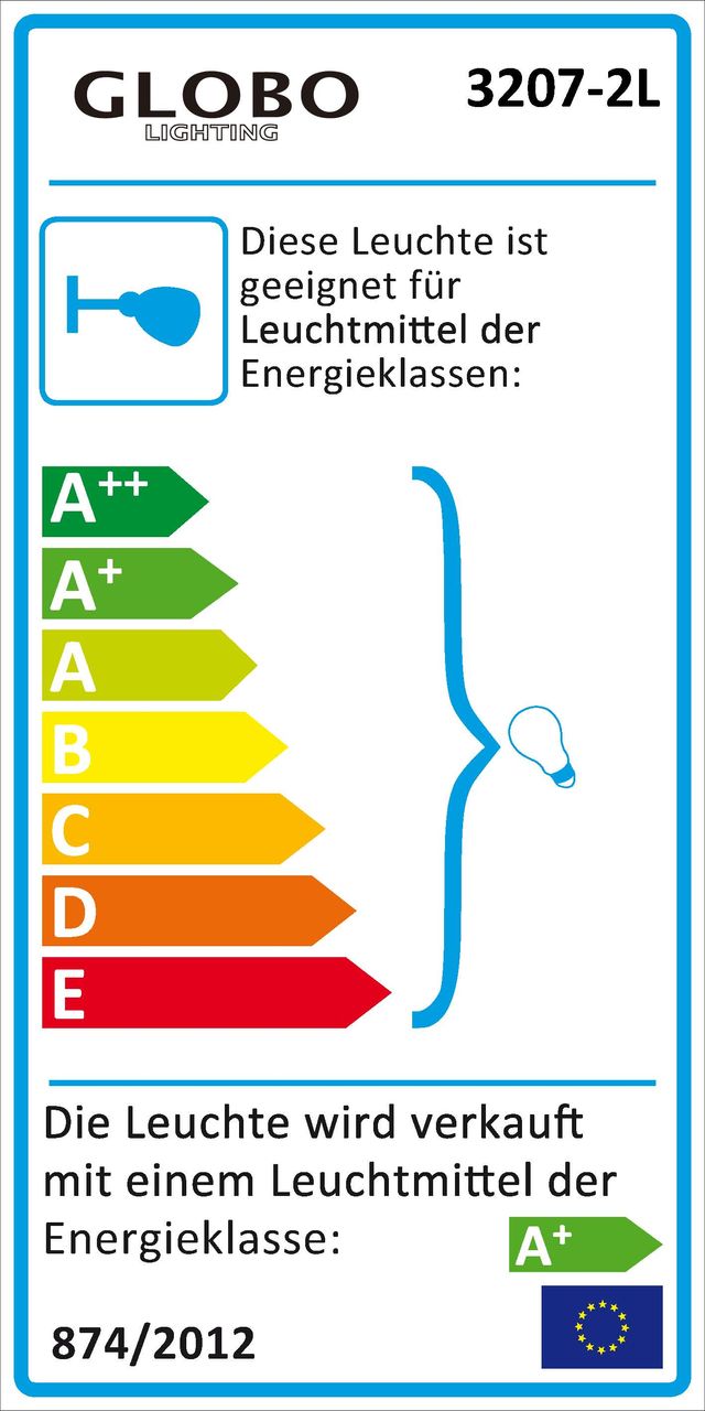 Globo Lighting - STYLE - Außenleuchte Edelstahl, 2x GU10 LED