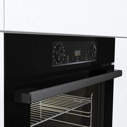 GORENJE Backofen-Set BLACKSET2, mit 1-fach-Teleskopauszug, Aqua Clean