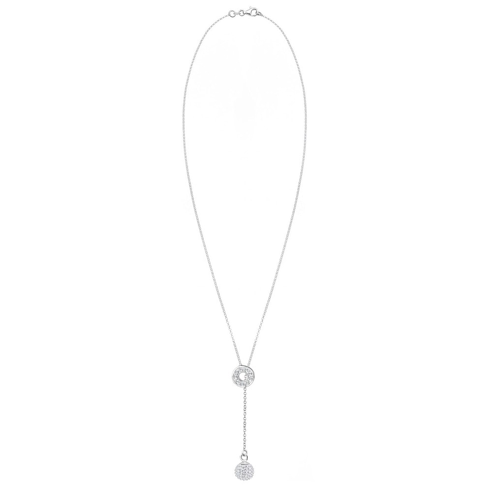Elli Elli Collier Femme Boule avec Cristal - (925/1000) Argent collier