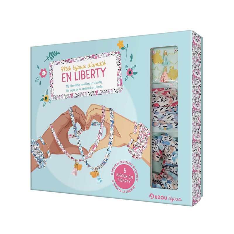 Coffret Mes bijoux d'amitié en liberty - Auzou