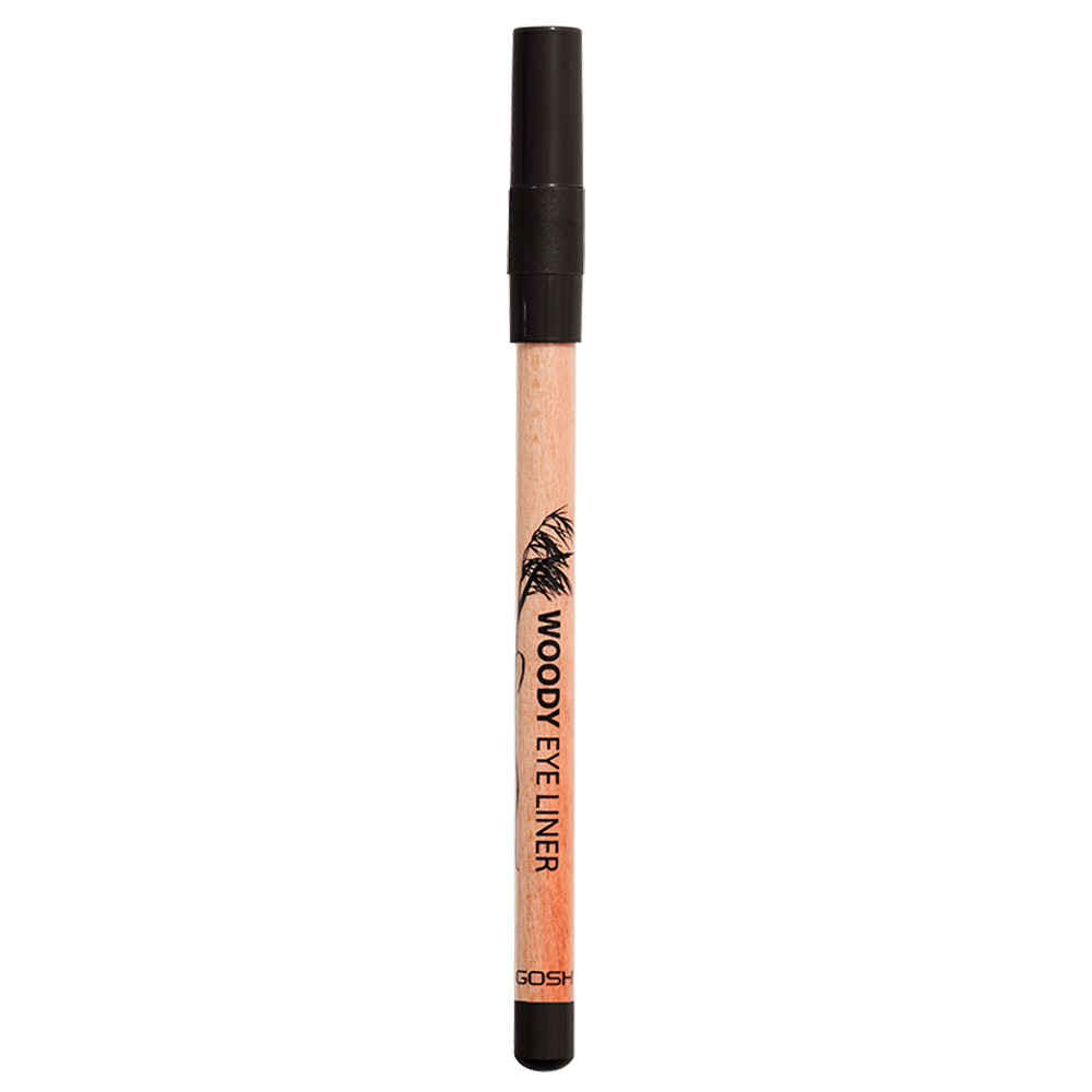 gosh copenhagen Woody Eye Liner Crayon eyeliner en bois naturel, couleur intense, longue tenue