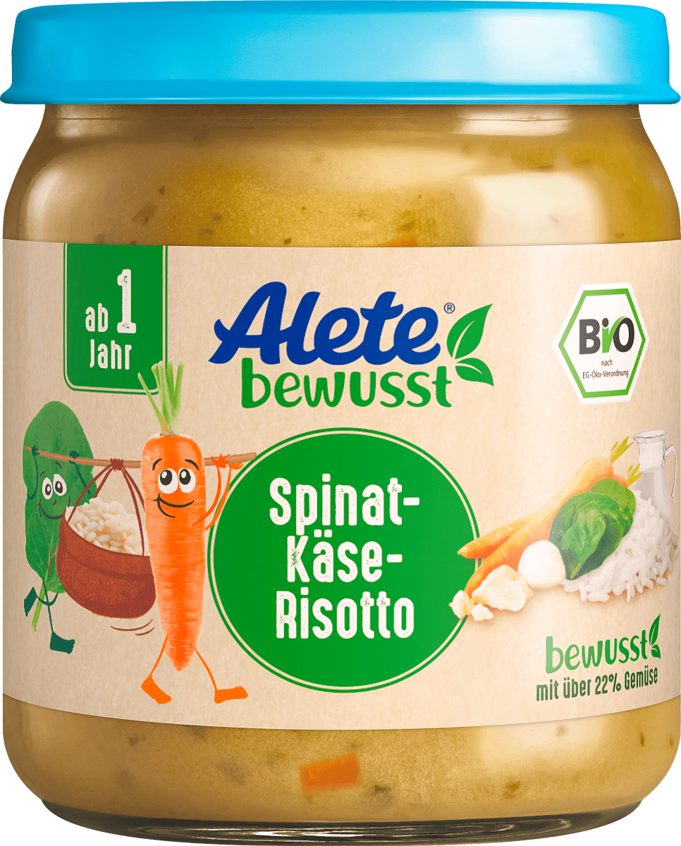Menü Spinat-Käse-Risotto ab 1 Jahr, 250 g