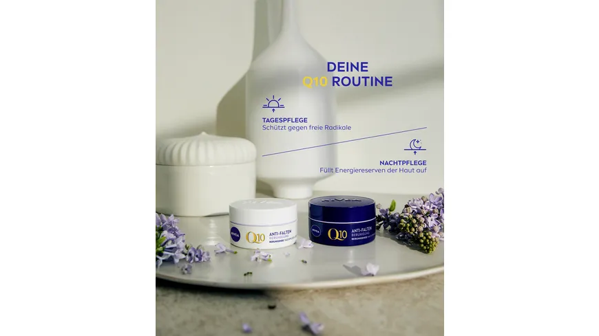 NIVEA Q10 Anti-Falten Beruhigende Nachtpflege Sensible Haut 50 ml
