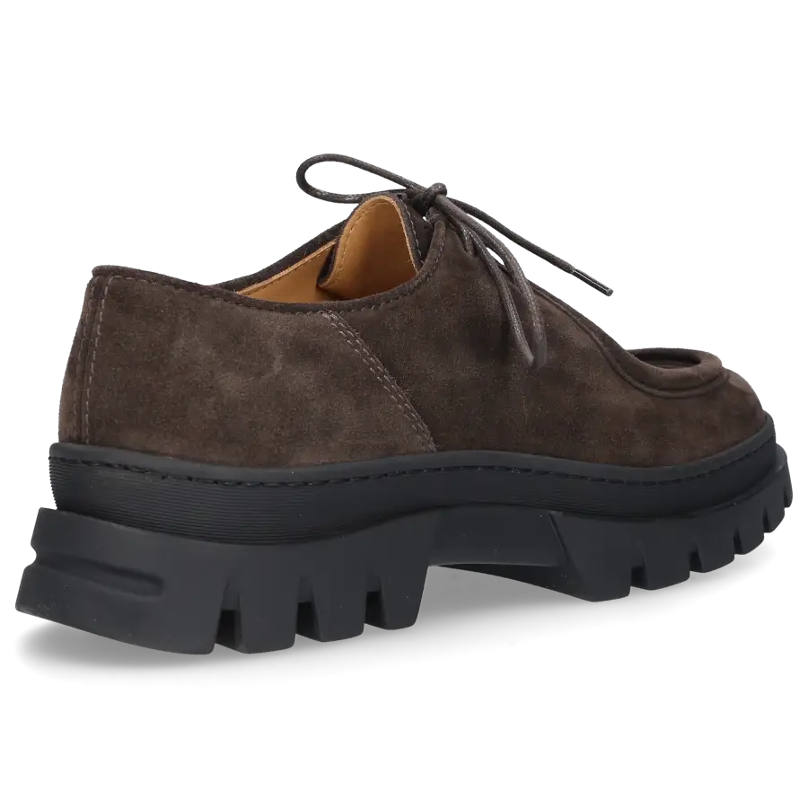 Henderson - Schnürschuhe 82242 Kalbsveloursleder - braun