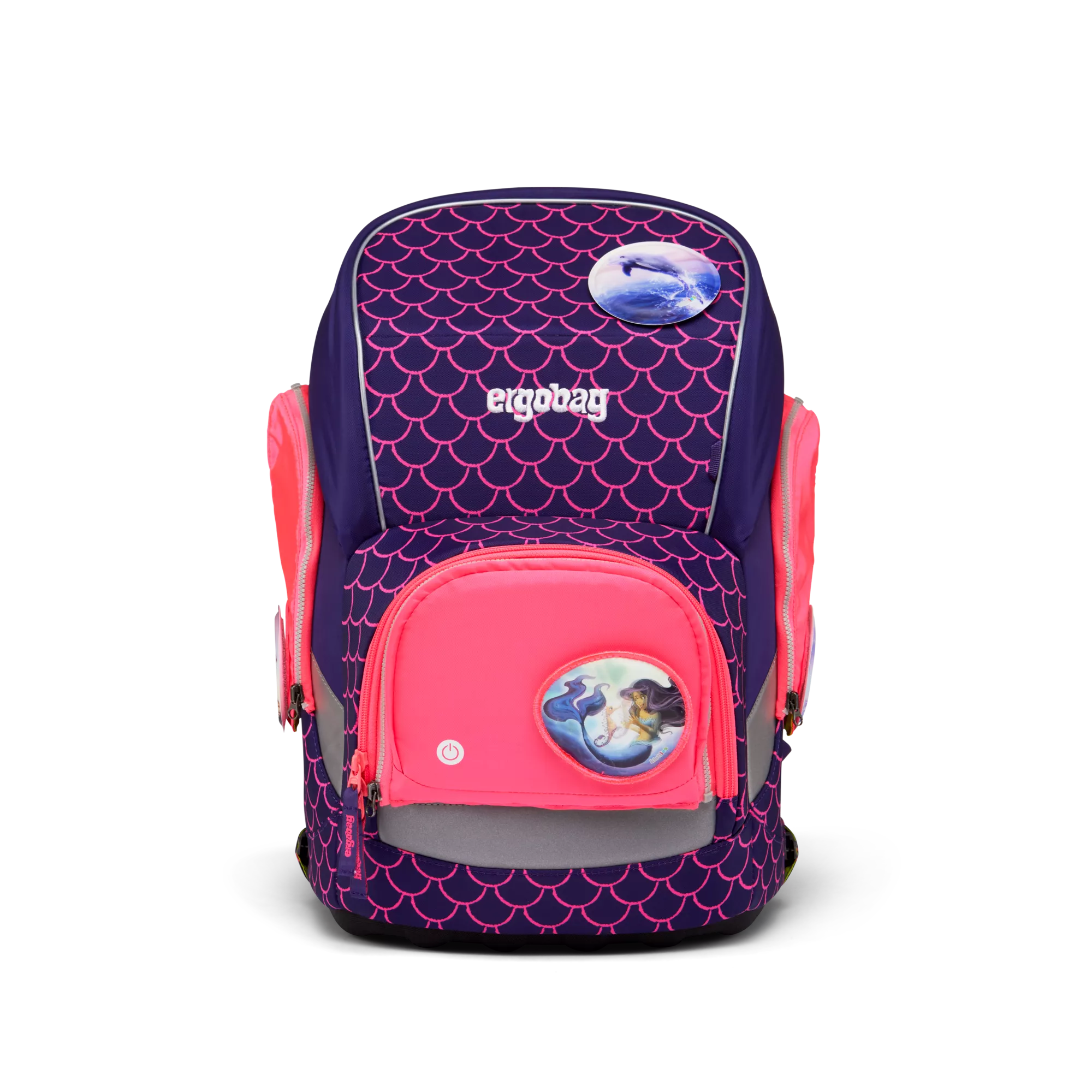 ergobag Fluo LED Zip Set Pink