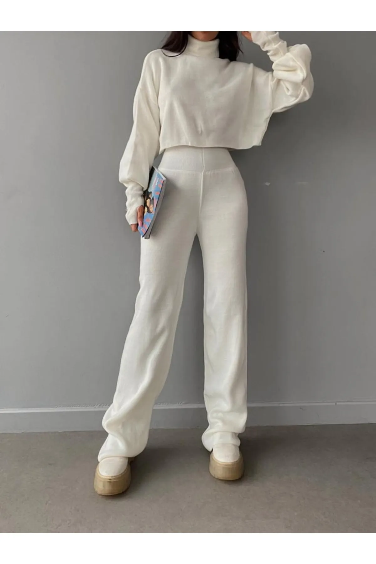 Mooi Butik  Zweiteiler - Weiß - Regular Fit