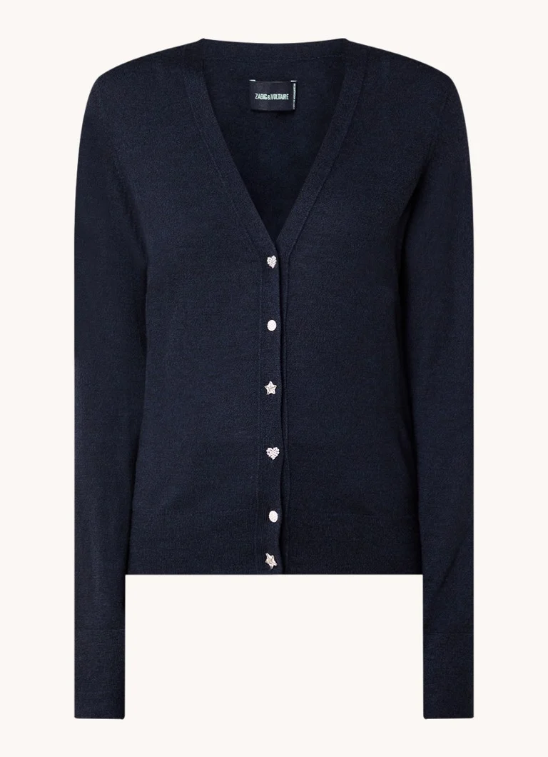 Zadig&Voltaire  Jemma fijngebreid vest van merino wol