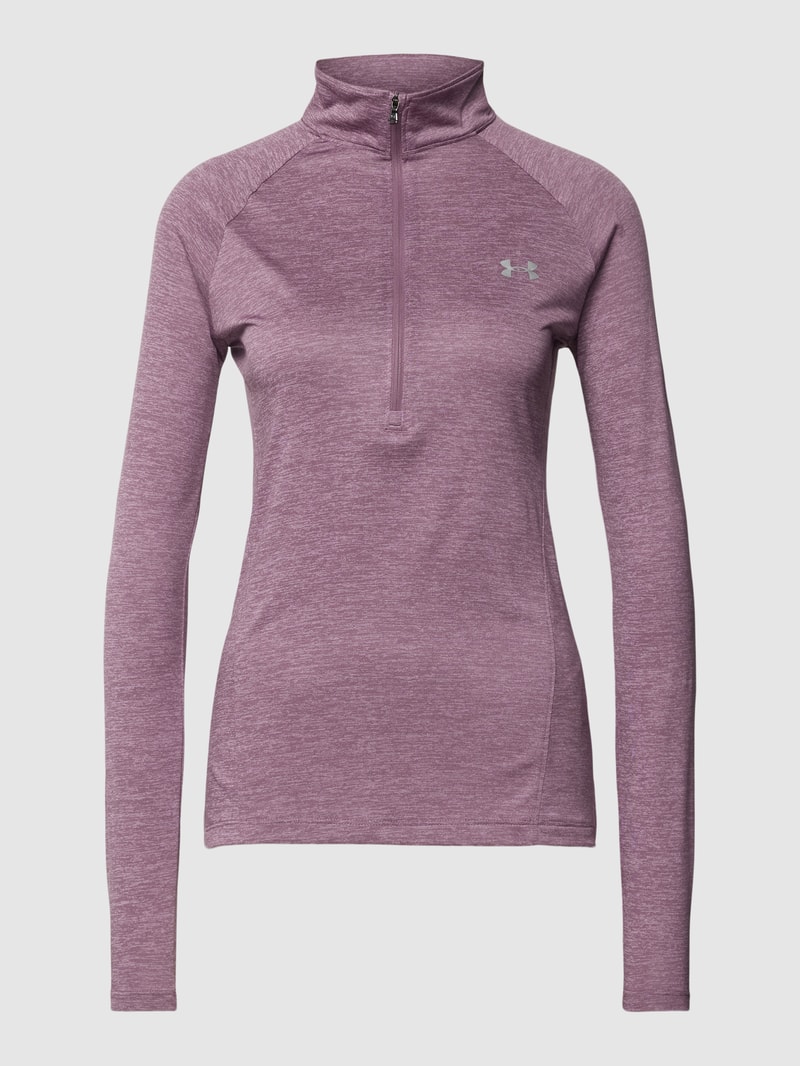 Longsleeve mit Label-Print in mauve