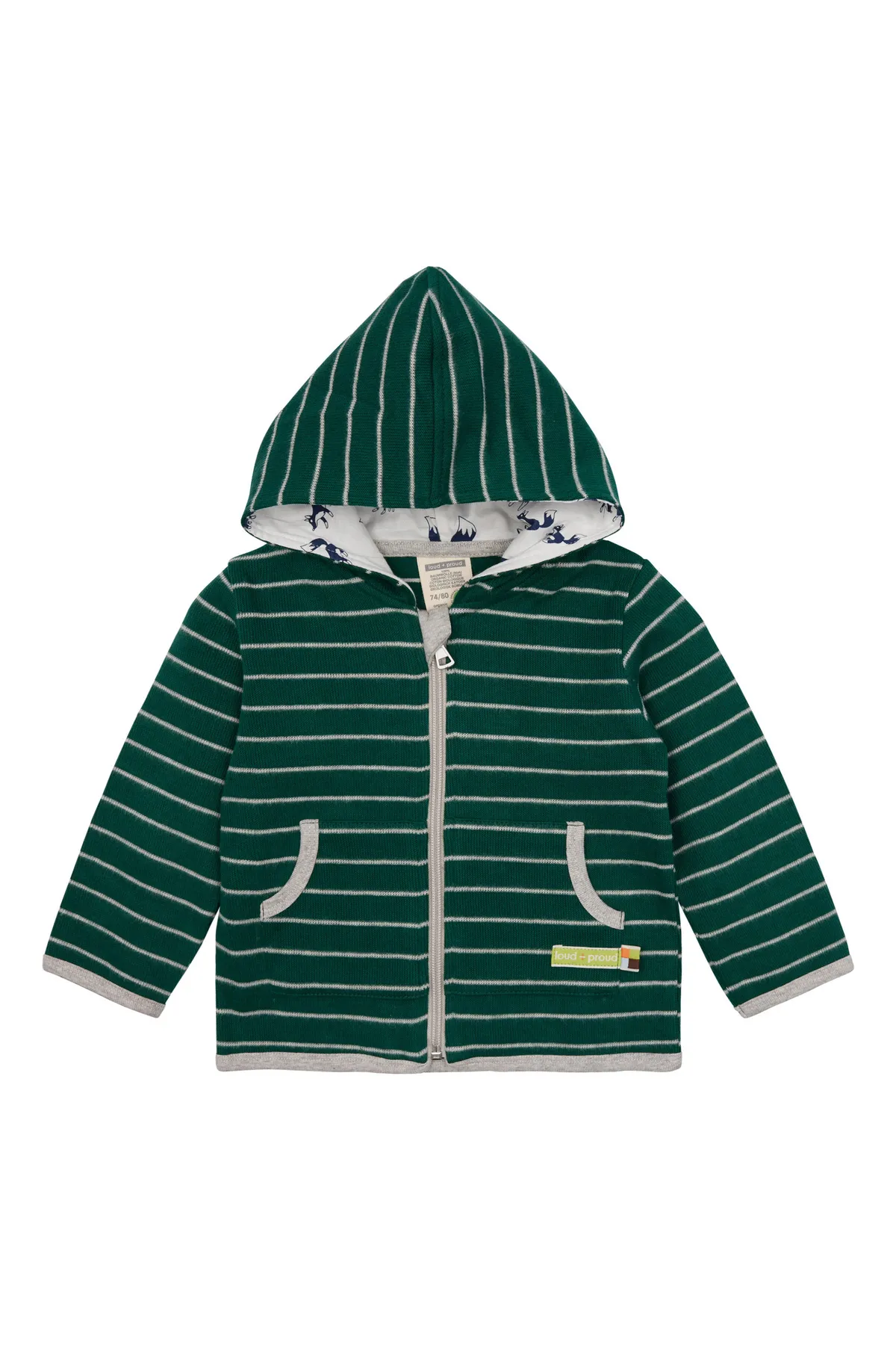 loud + proud  Strickweste - Grün - Regular Fit