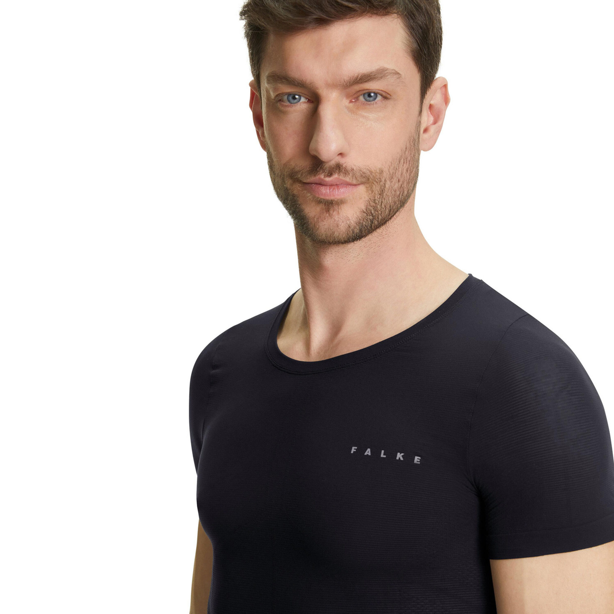 Regular Shortsleeve Laufshirt Herren - Schwarz
