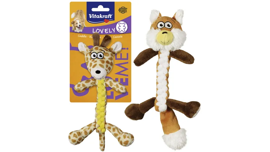 Vitakraft Hundespielzeug Fuchs/Giraffe