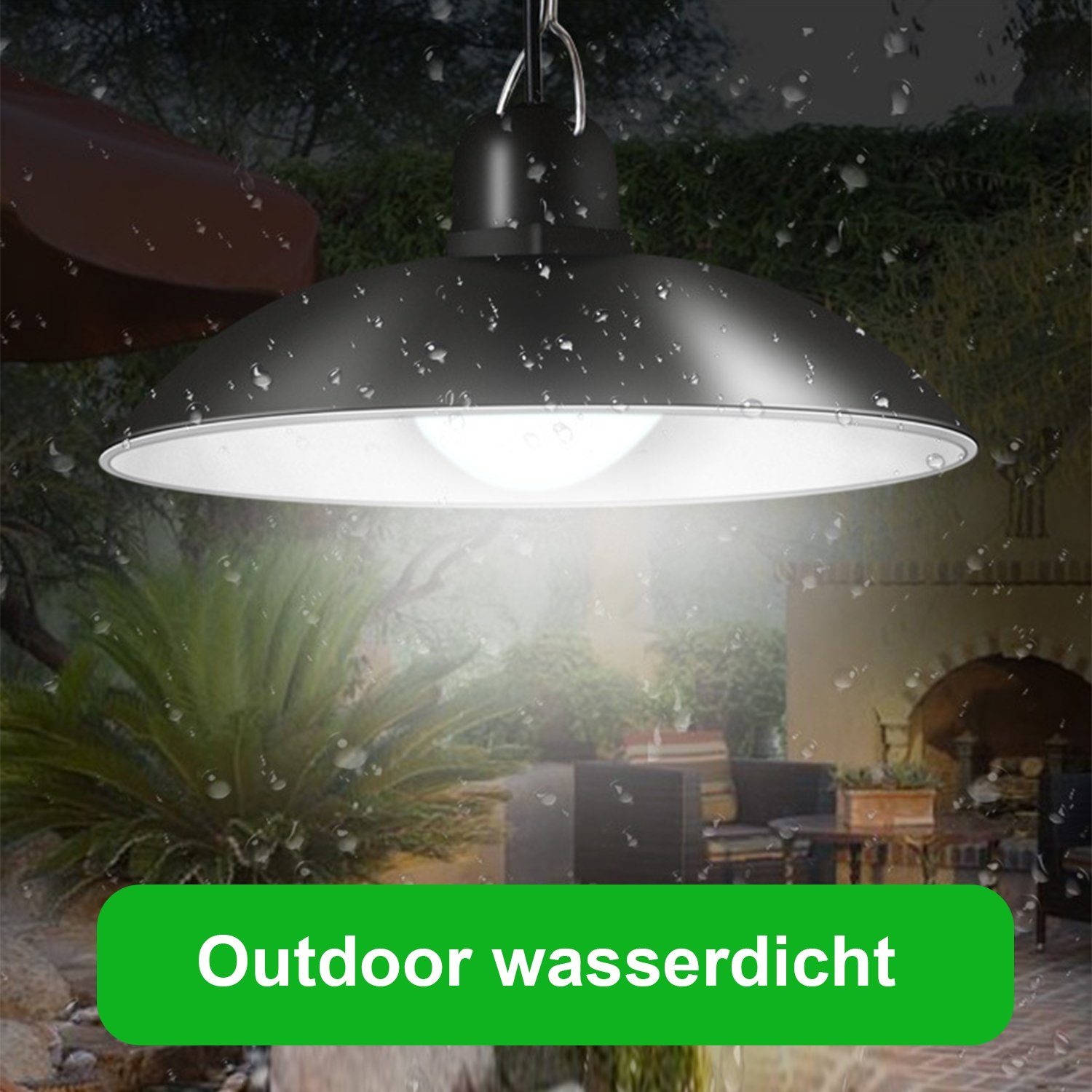 Kpaloft LED Solarleuchte, Solarlampen Außen IP65 Wasserdicht mit Fernbedienung