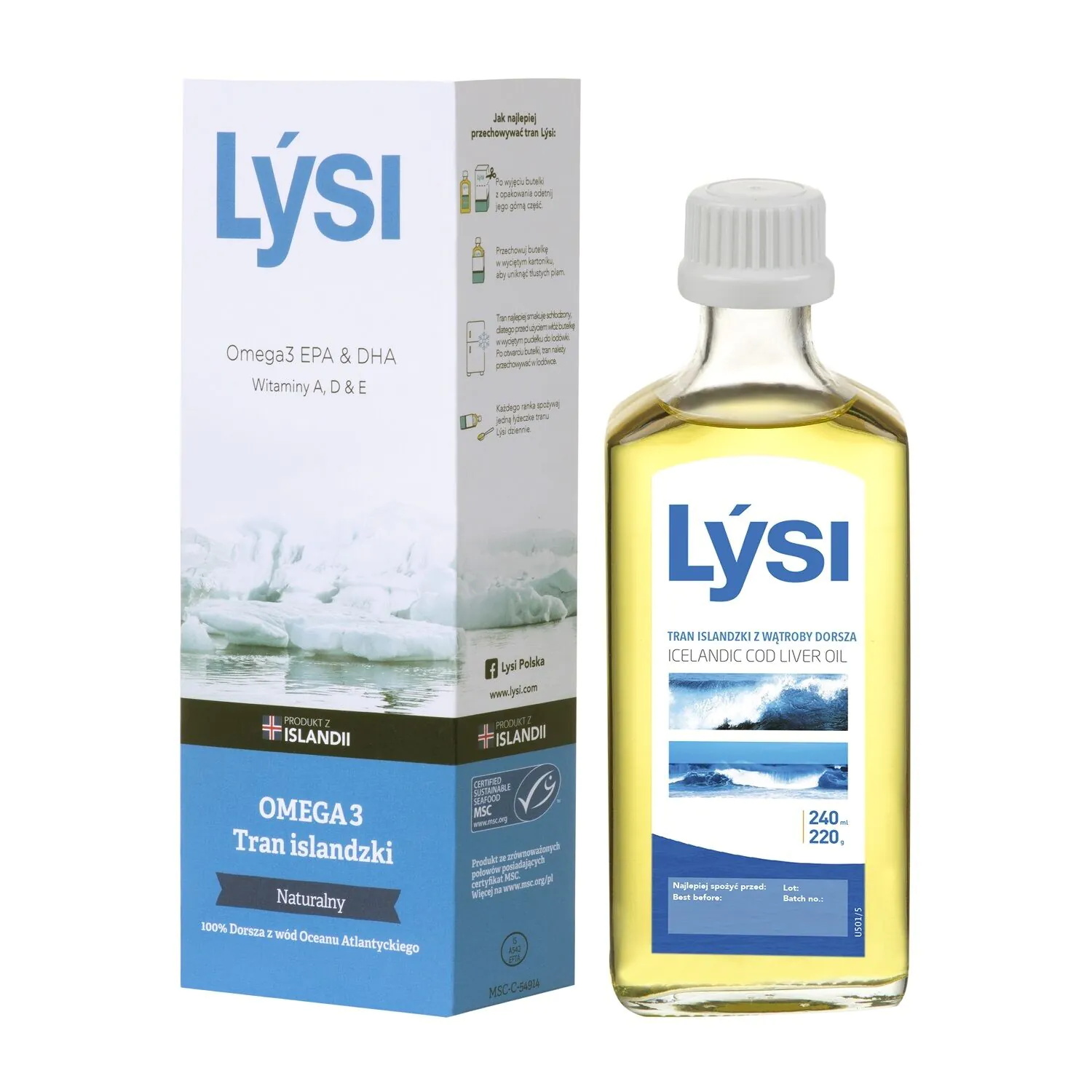 Lysi Islandsko prirodno ulje jetre bakalara