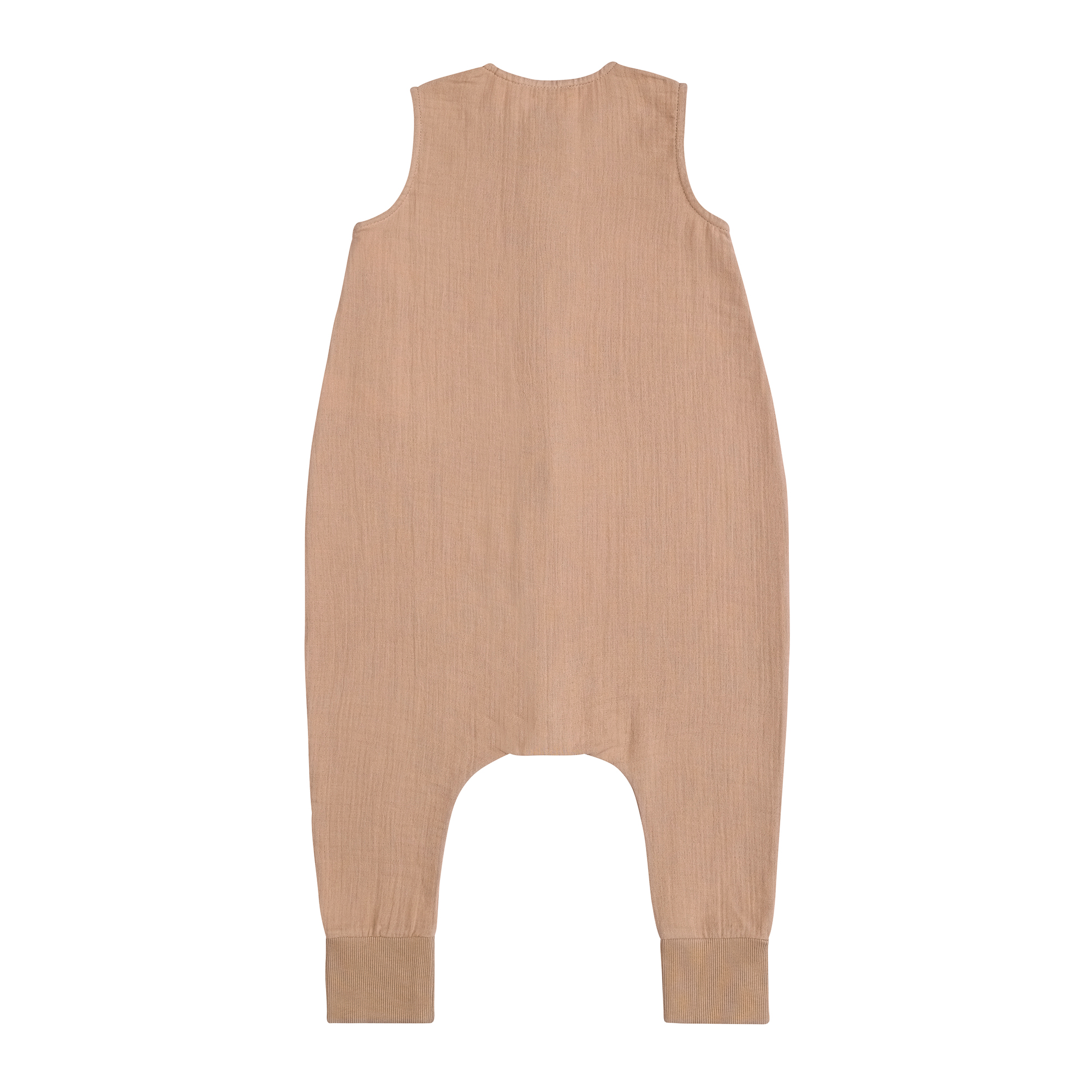 Musselin Kinder Schlafoverall 1 TOG - Bio Baumwolle, Braun