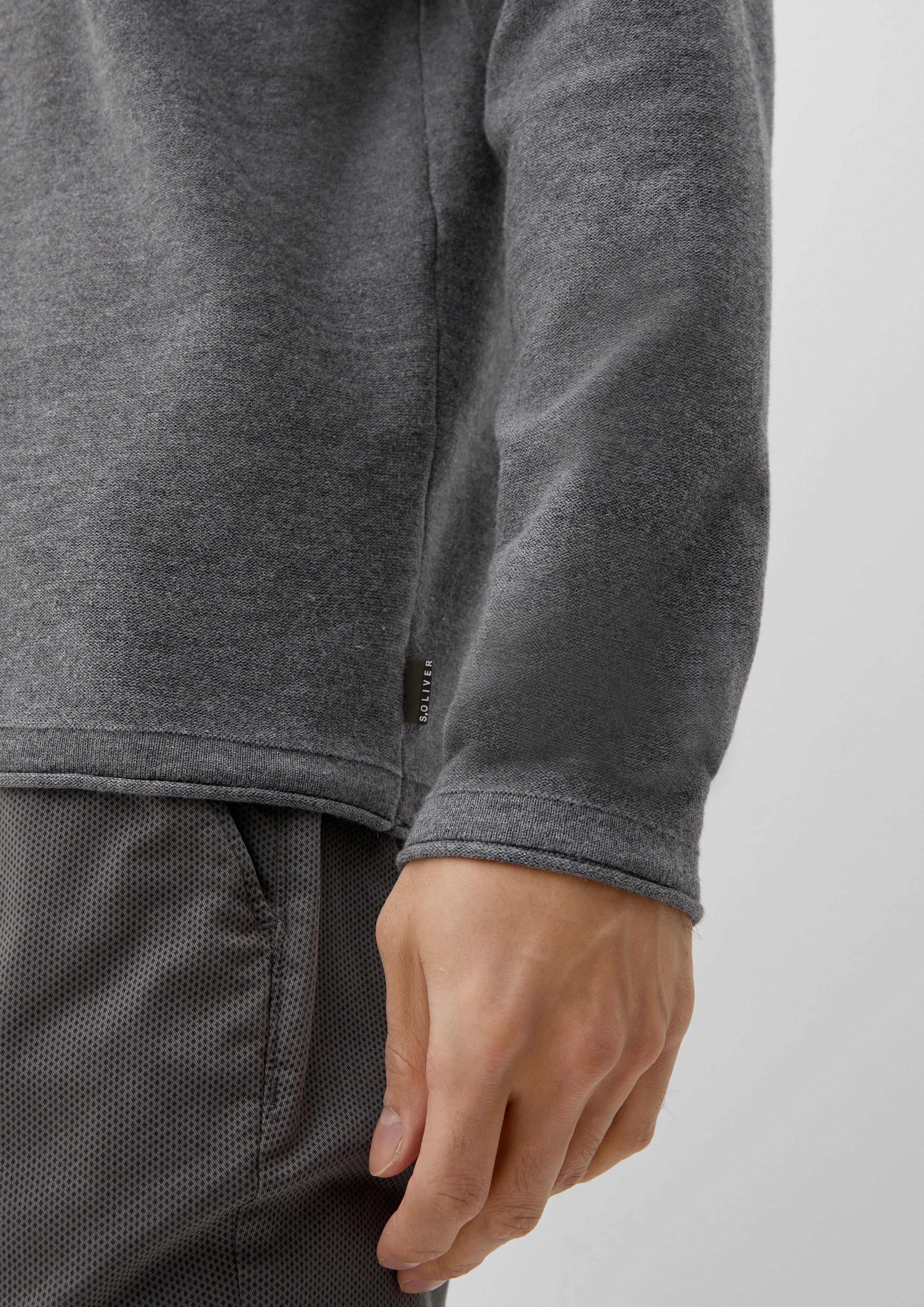 Pullover mit Rollsaumblende  2124525-9730