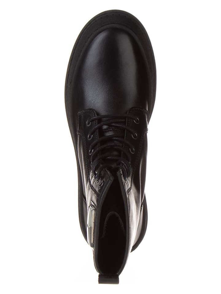 Tommy Hilfiger Shoes Leder-Boots in Schwarz günstig kaufen