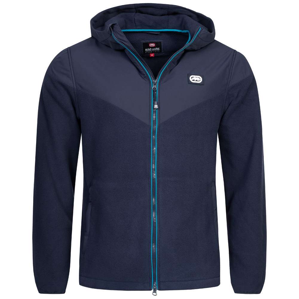 Ecko Unltd. Stroll Herren Fleecejacke mit Kapuze ESK04793 Navy