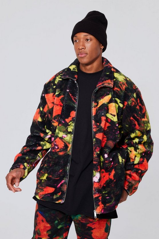 Heat Sense Borg-Jacke mit Trichterkragen