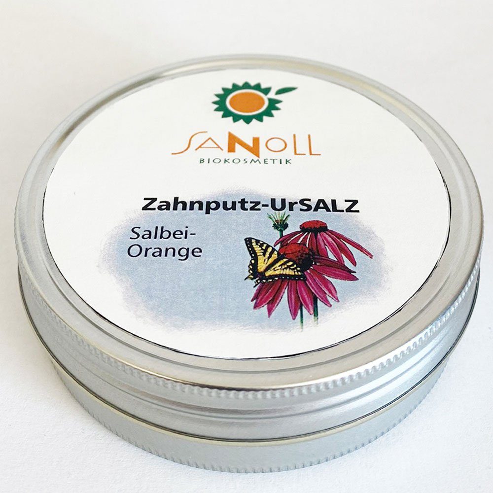 Sanoll Zahnpasta Zahnputz-UrSALZ Salbei-Orange, Orange, 50 g