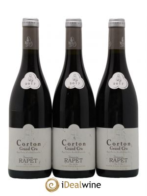 Corton Grand Cru Rapet Père & Fils  2017 - Lot de 3 Bouteilles