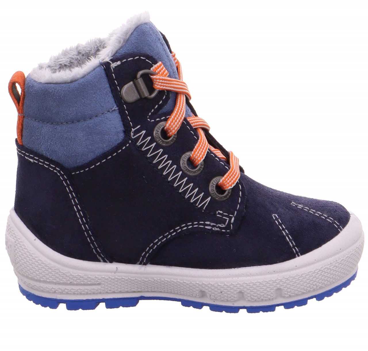 GROOVY - Blau/Rot Boots mit Schnürung